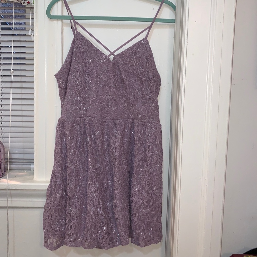 Xhilaration Target Lace Lavender Romper Size L